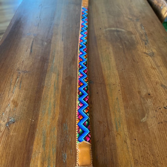 Free People Guatemalan stitched multicolored belt - Picture 3 of 8